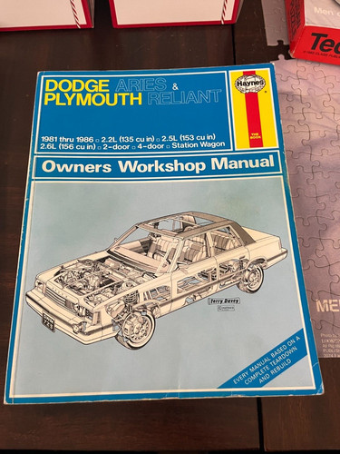 Haynes 723 dodge - dodge, aries