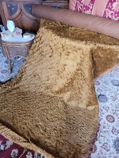 Rare English Mohair Fabric, ¾" Pile, Golden Brown For Bear Making etc..