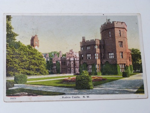 Post card ruthin castle - post,