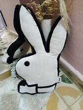 Vintage playboy bunny pillow plush white/black