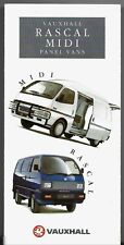 Vauxhall Rascal & Midi Panel Vans 1991 UK Market Foldout Sales Brochure Bedford