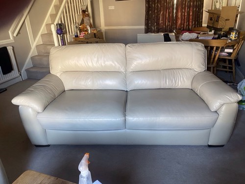 Italian leather sofa three - sofa,