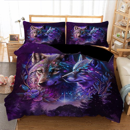 Wolf print duvet quilt cover - duvet,