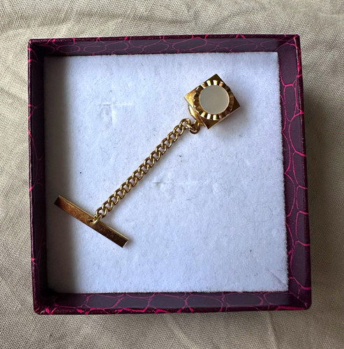 Men gold tie chain bar - men's,