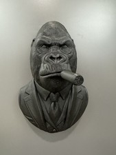 Gorilla In Suit Wall Sculpture