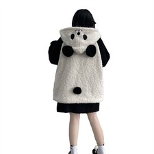 Women Furry Hoodie Jacket Coat