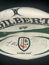 Signed London Irish Rugby Ball