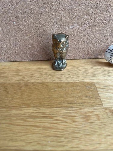 Vintage brass owl - vintage, figure