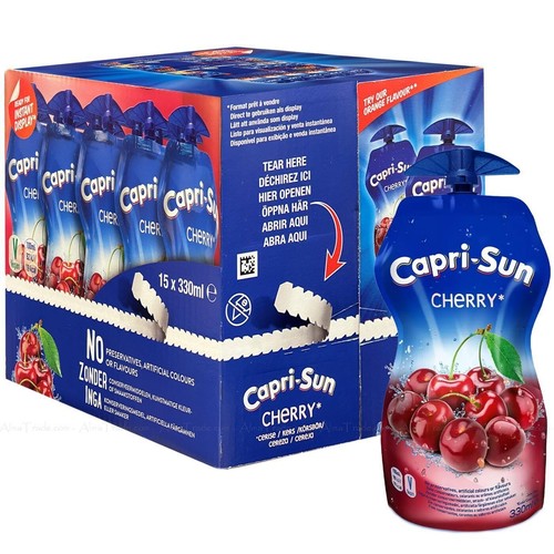 Capri sun cherry juice drink - capri-sun,