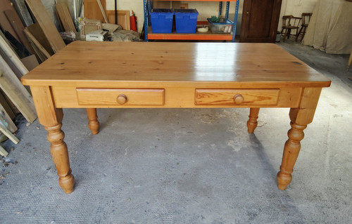 Vintage solid pine rectangular - vintage,