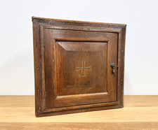Antique carved oak spice - antique,