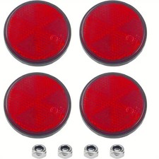 2 PCS 58mm REAR RED ROUND BOLT