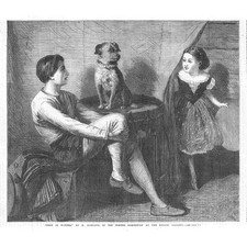 HENRY GARLAND Toby is Wanted - Antique Print 1867