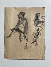 Vintage Cubist Drawing