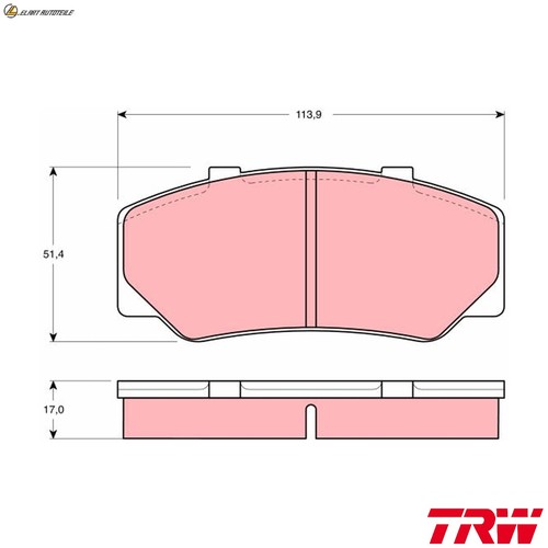Brake pad set - pad, disc