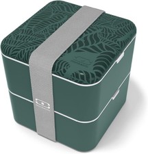 monbento - Large Bento Box MB Square Jungle with Compartments Made in France - 