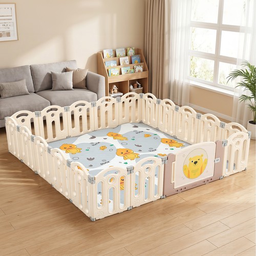 Foldable panels baby playpen - foldable,