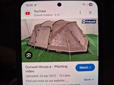 Outwell  illinois 6 berth tent