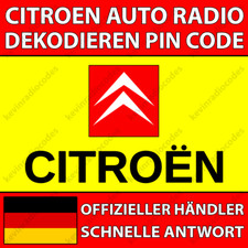 ✅CITROEN RADIO DECODING PIN