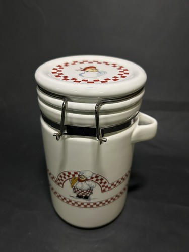 Fat chef canister with - chef,