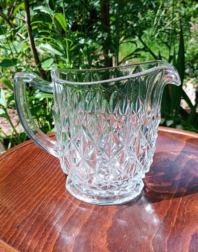 Vintage heavy pressed glass - vintage,