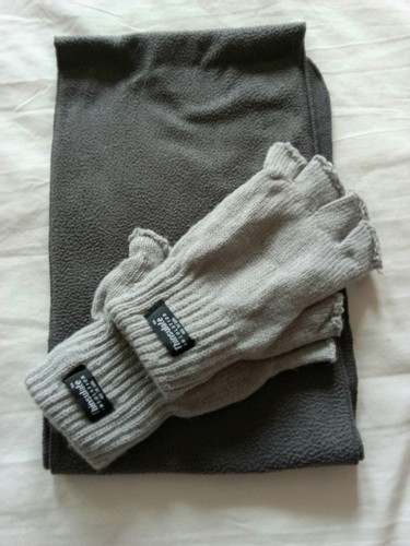 Grey scarf and thermal - grey,