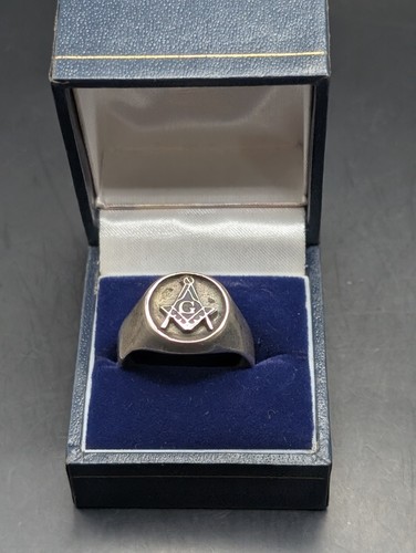 Silver 925 freemason - freemason, ring