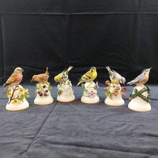 Franklin Mint Peter Barratt Bird Bells Ceramic Gold Rim Excellent Condition