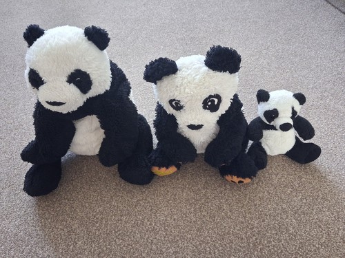Panda bear plush - 3x, toy