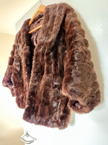 Real mink fur cape - real,