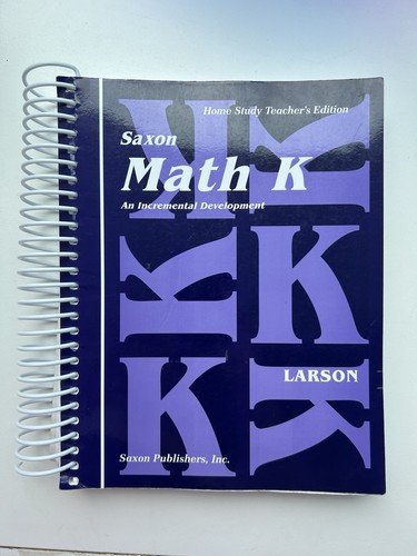 Saxon math home study - math, k