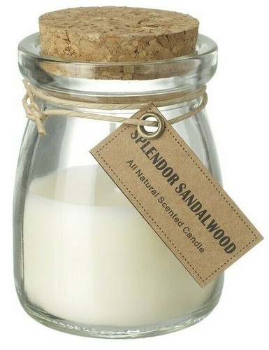 Sandalwood scented jar candle - sandalwood,