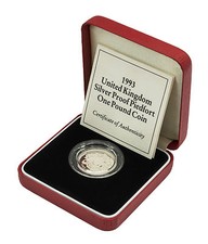 SILVER PROOF PIEDFORT £1 ONE