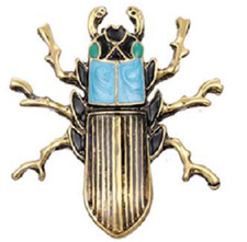 Scarab Beetle Brooch Lapel Pin