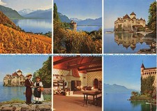 D212155 Souvenir du Chateau de Chillon Lac Leman Cartes ERSA Color E Ruckstuhl J