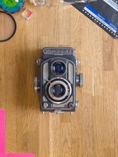 Yashica-44 4×4 TLR Camera 60mm f3.5 Yashikor for 127 Film – Working + Case