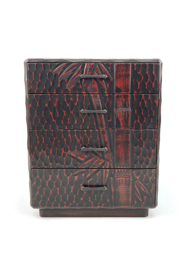 Japanese small wood chest - small,