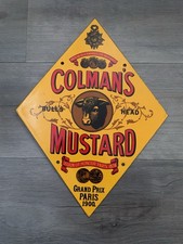 Vintage Colmans Mustard Enamel