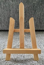 Small Wooden Easel Stand Display Shelf Height 27cm Width 16cm Depth 15cm