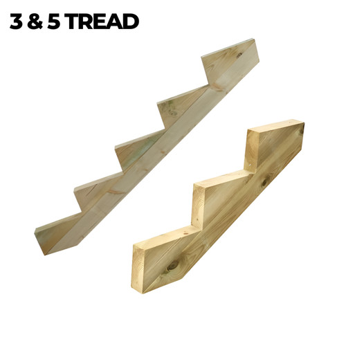 Decking stair stringer tread - stair,