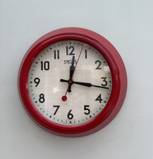 Smiths Sectric Red Wall Clock