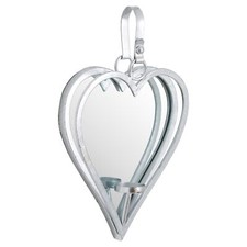 Wall mounted mirror - wall, heart