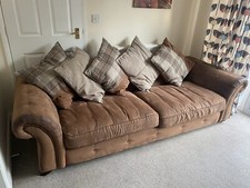 dfs 3 seater leather sofa