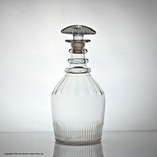 Georgian three-ring Prussian style decanter and stopper