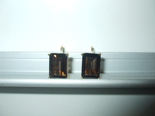 Emerald cut smokey quartz - emerald,