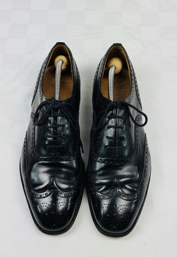 Mens black leather brogues - mens,