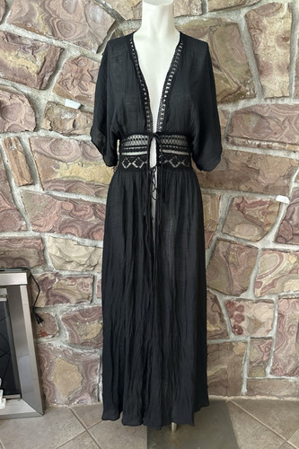 Black empire maxi - empire, gauzy