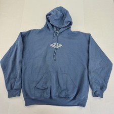 GOOSE & GANDER Hoodie Large Blue Men's Cotton Blend Casual Logo Design