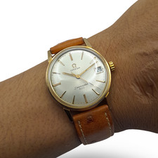 Omega Seamaster 600 Vintage Gold Plated Mechanical Men Watch with Date