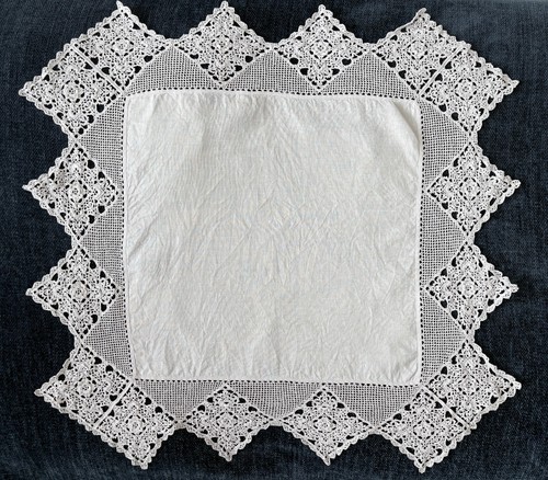 Antique vintage white lace - white,
